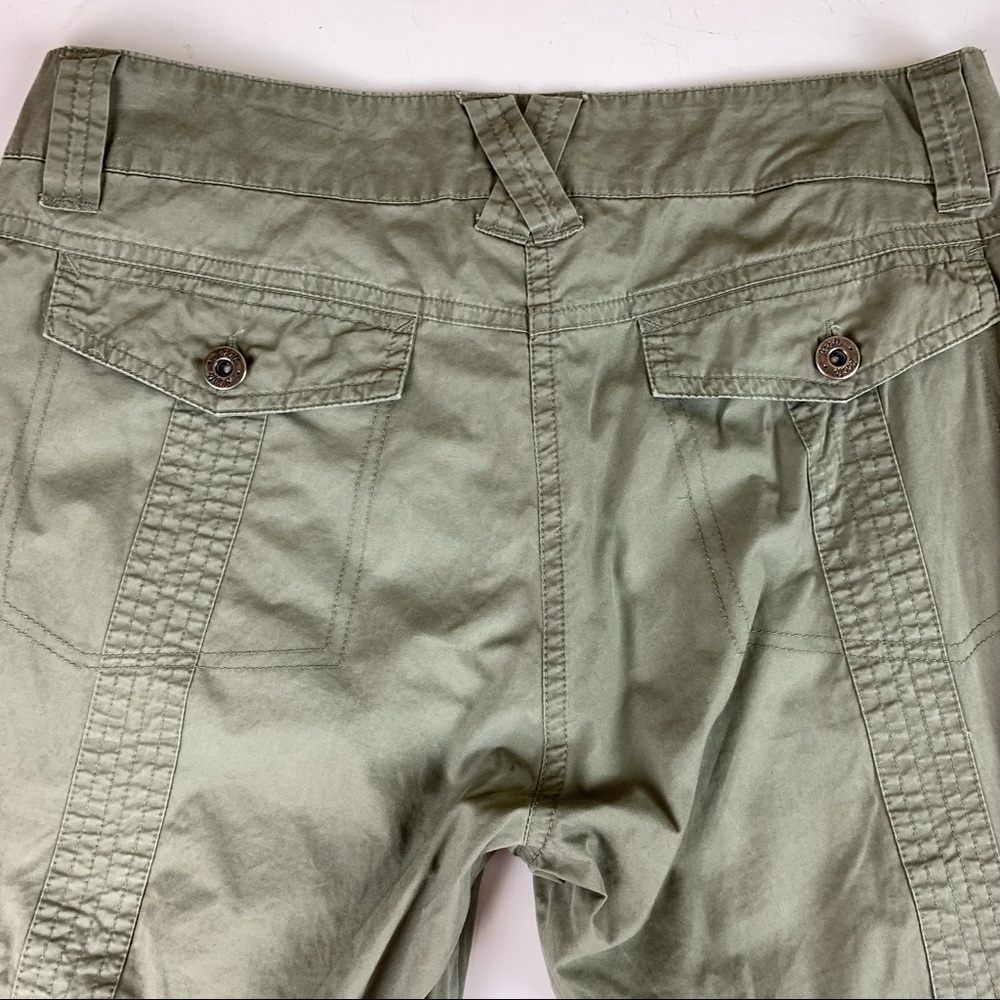 ROOTS 73 Green  Cargo Capris size 4 - Picture 6 of 11